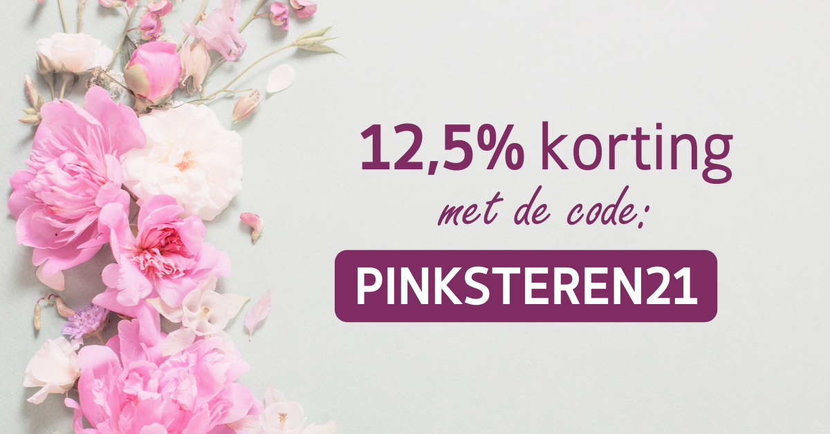 Geniet van 12,5% korting op je gehele bestelling!