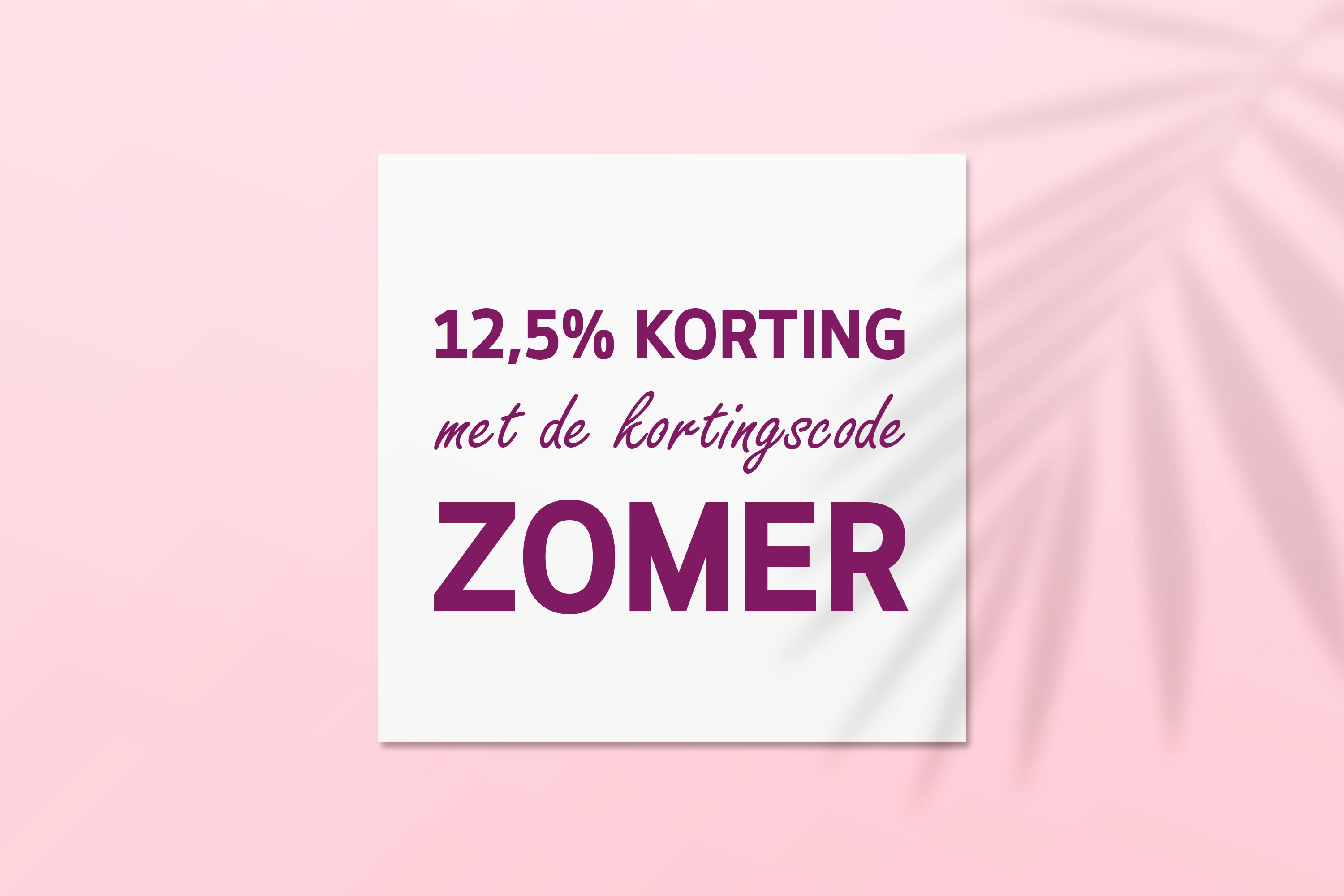 Kortingscode ZOMER10 - 10% korting