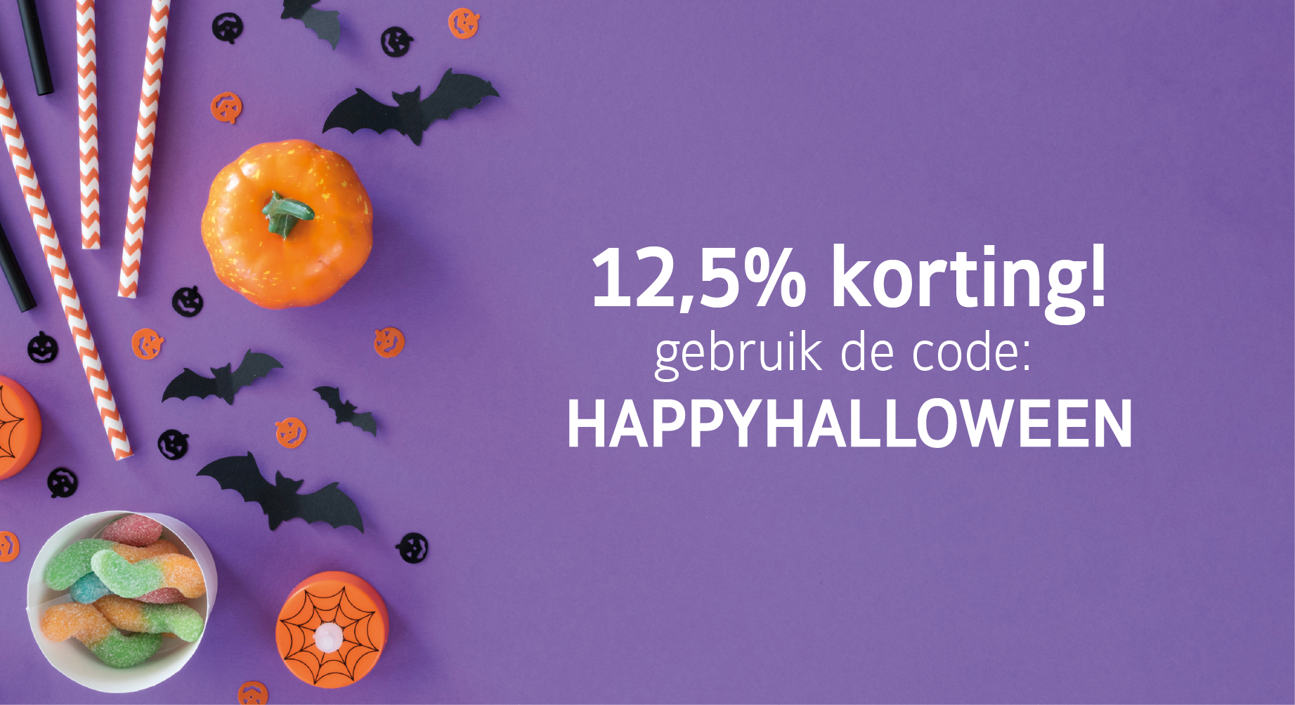 Shop direct met 12,5% halloweenkorting!