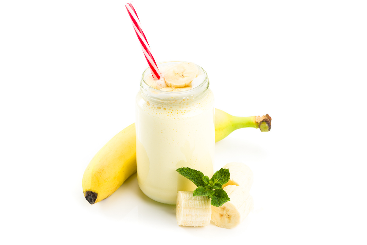 Proteïne shake met bananensmaak 