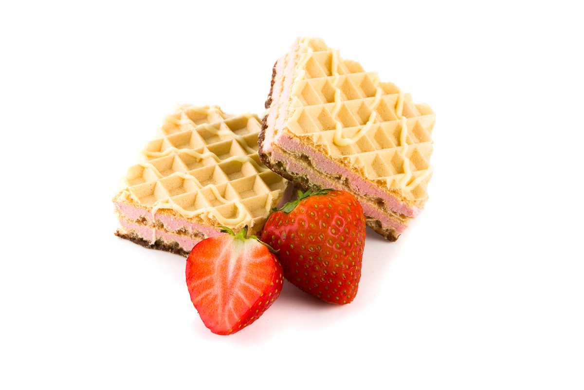 Mini-wafels  Aardbeien