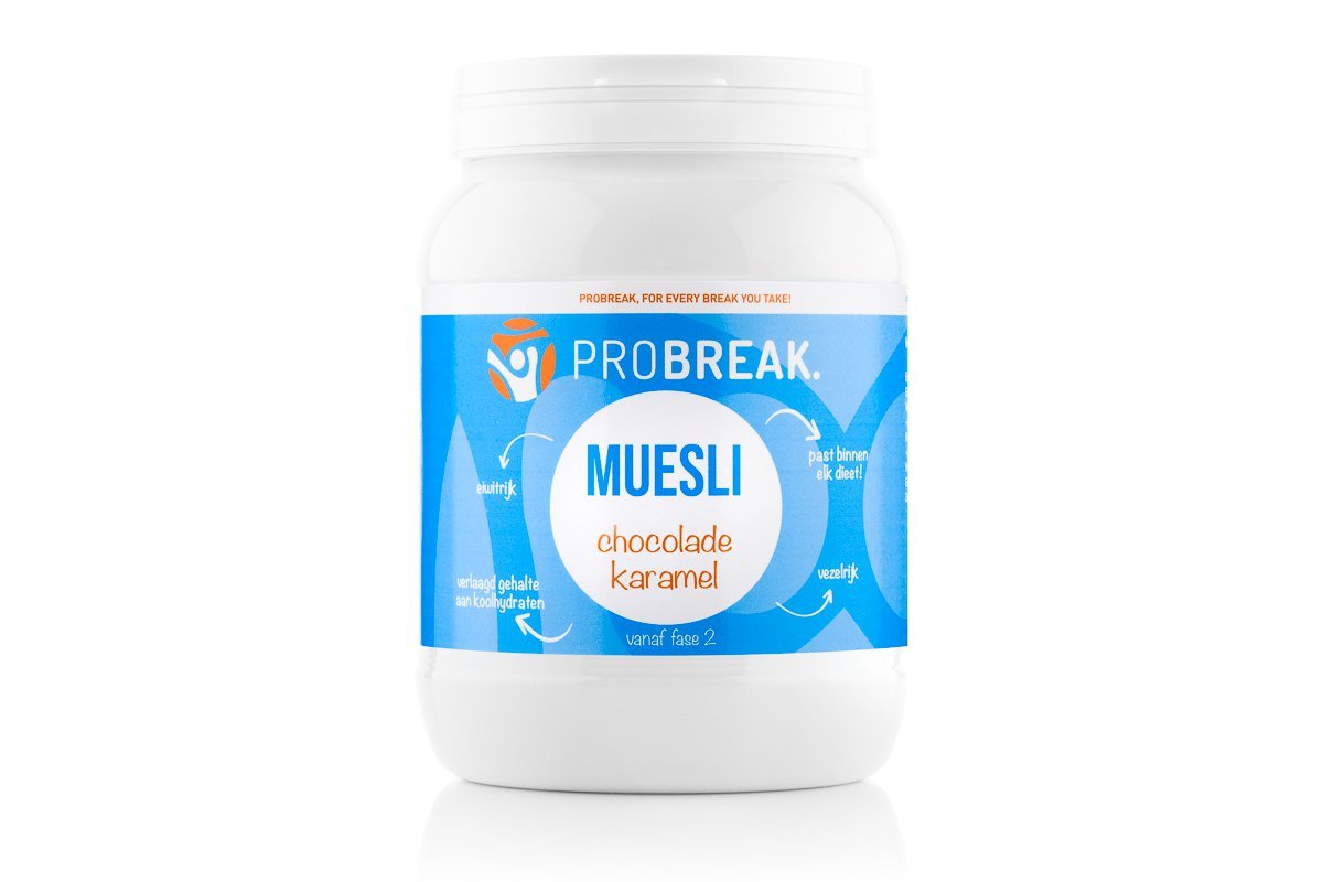 ProBreak Muesli Chocolade & Karamelsmaak (15 porties)