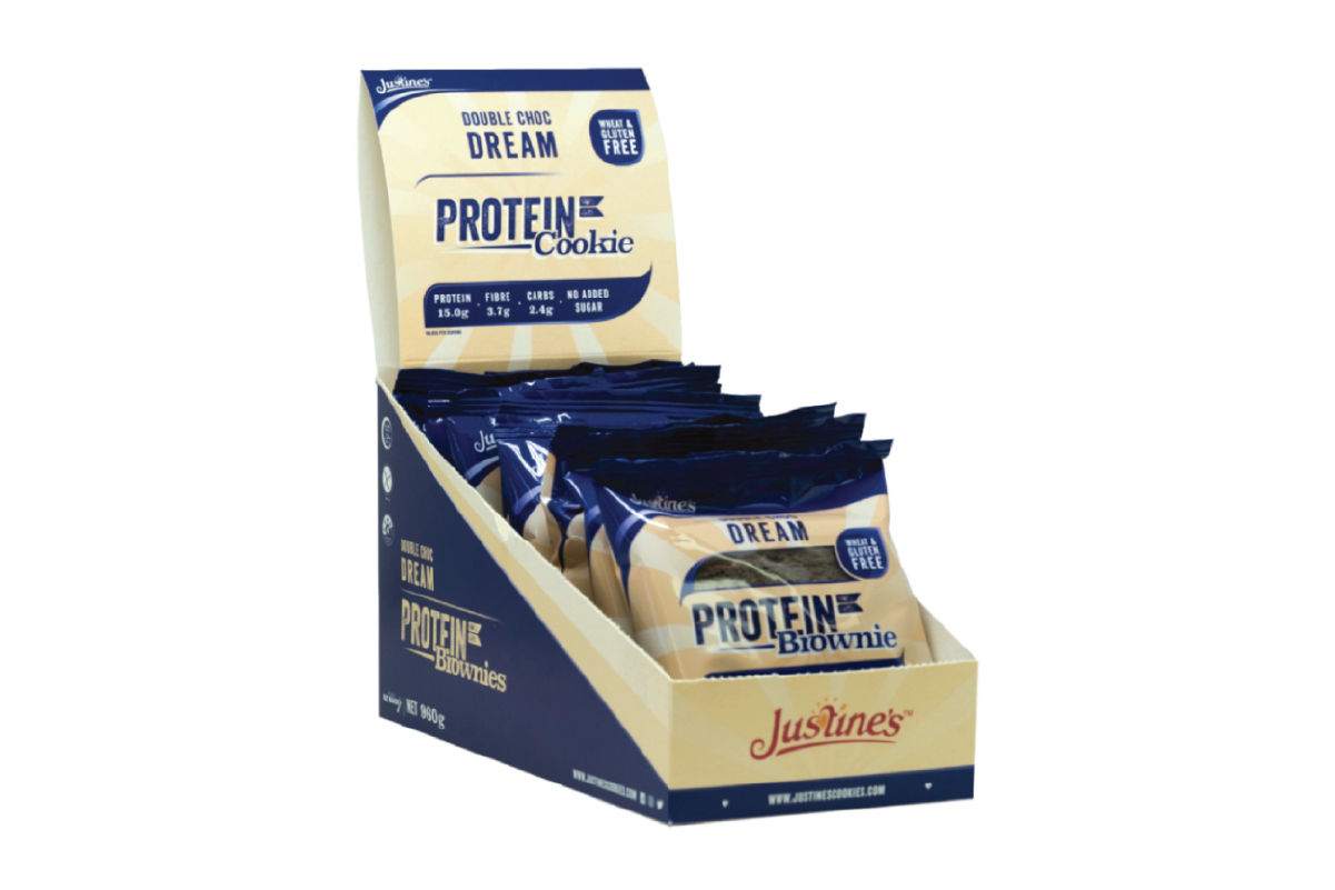 Doos Justine’s Proteïne Brownie (10 + 2 gratis)