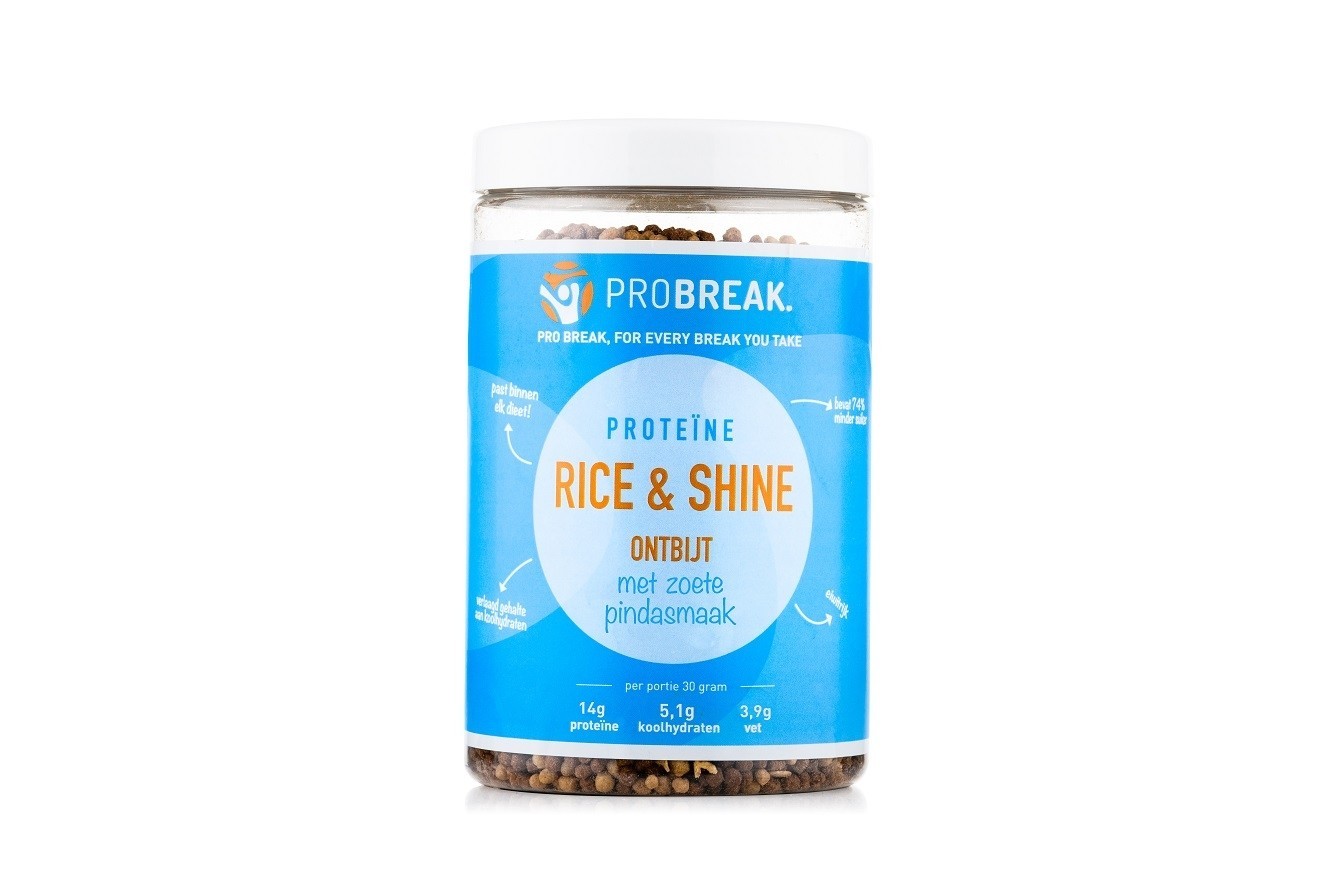 Probreak Rice & Shine Ontbijt Met Zoete Pindasmaak (12 Porties)