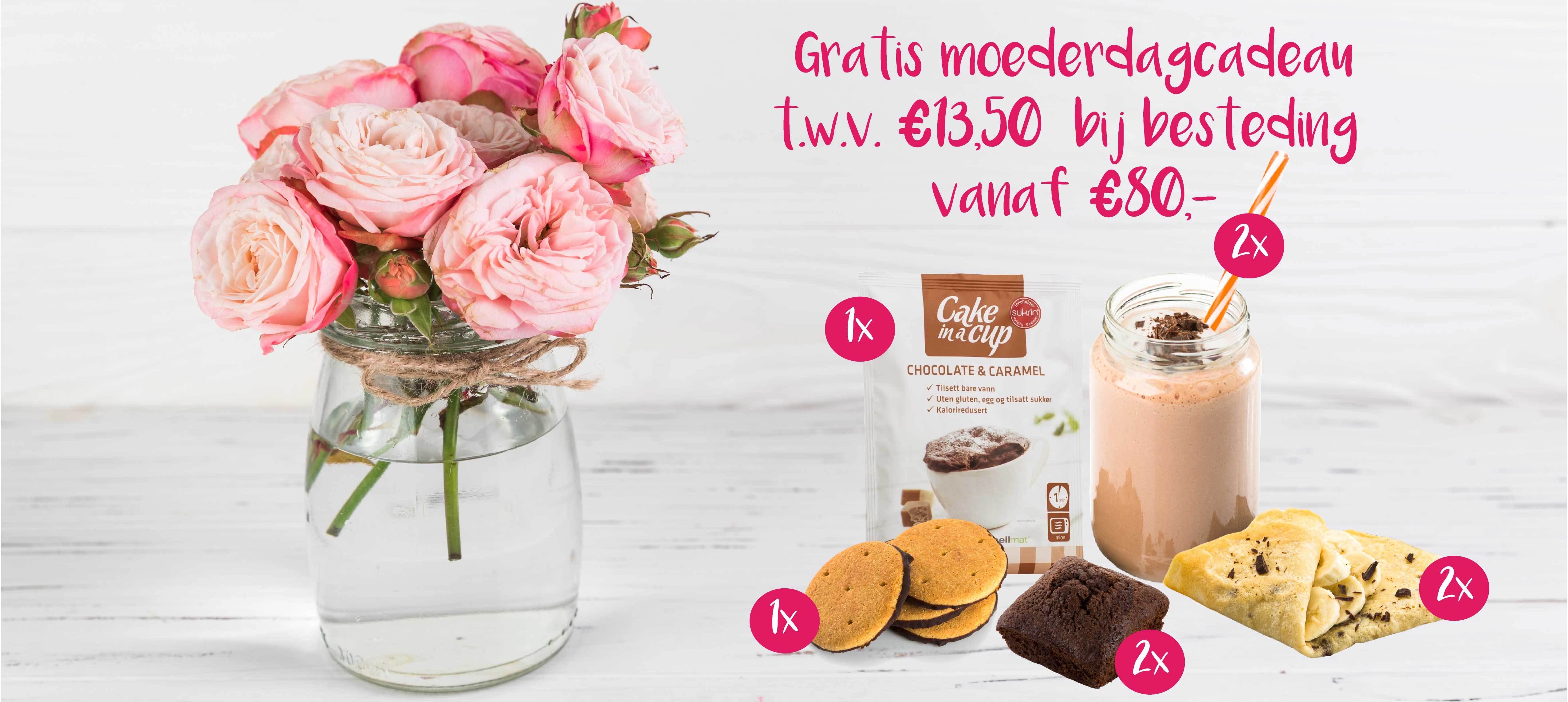 Gratis moederdagcadeau bij besteding vanaf €80,-