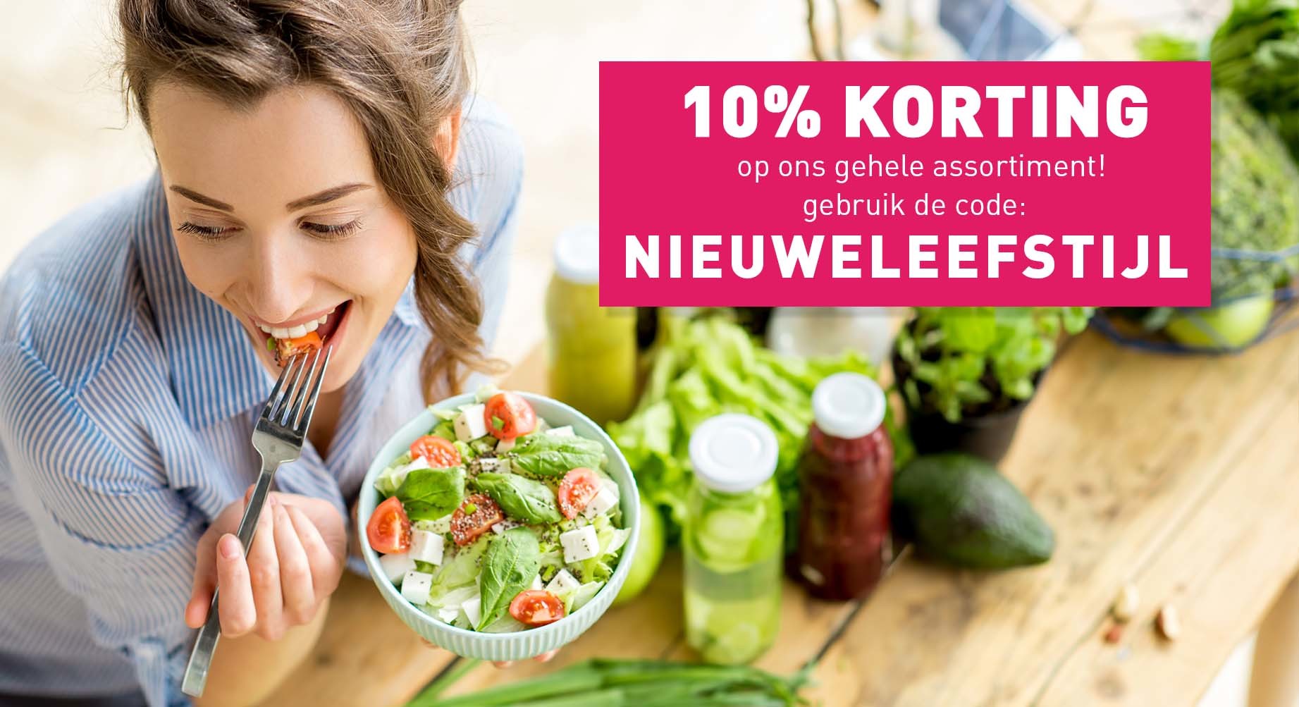 10% korting op het hele assortiment