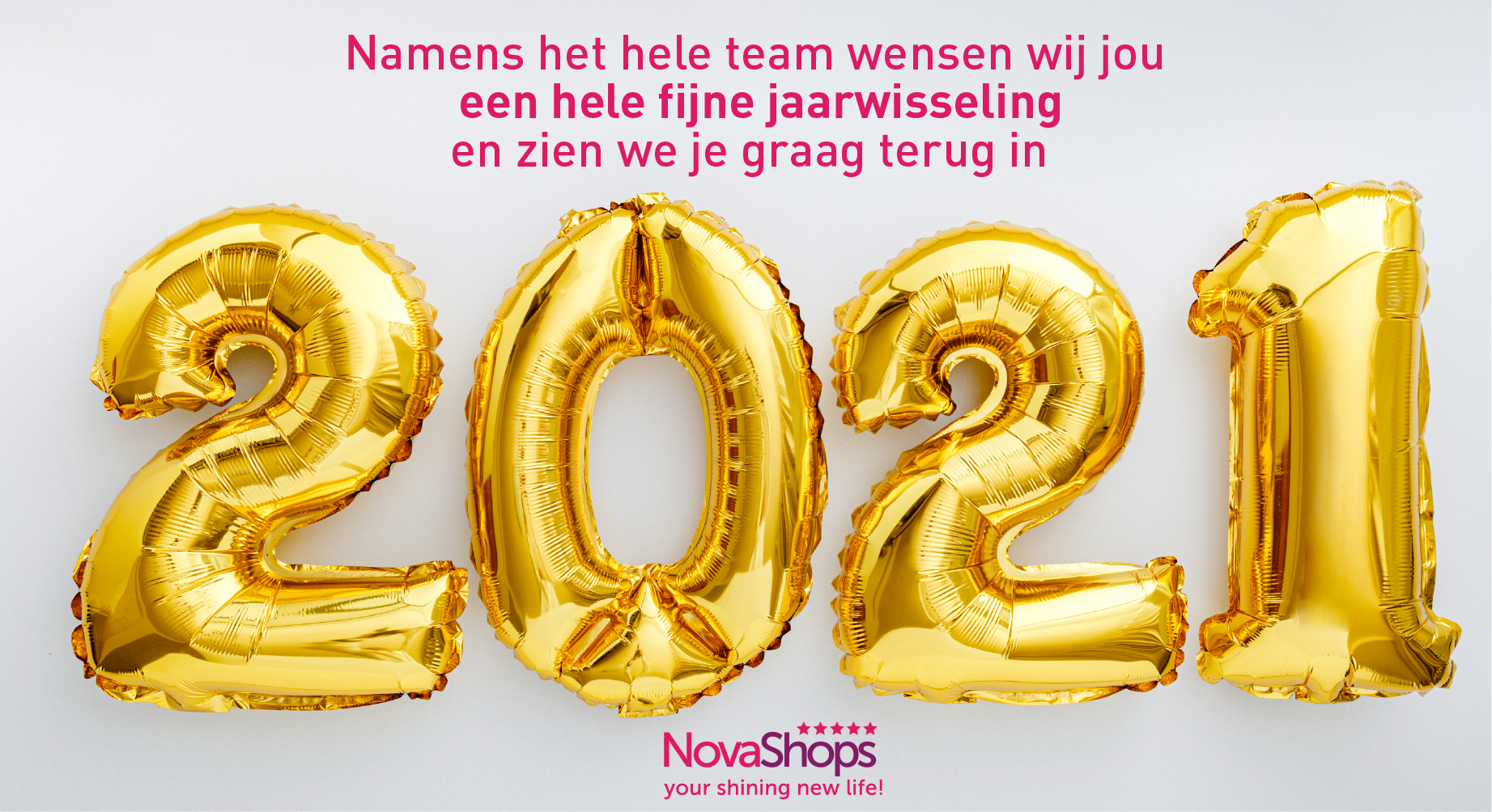 Fijne jaarwisseling namens ons hele team!