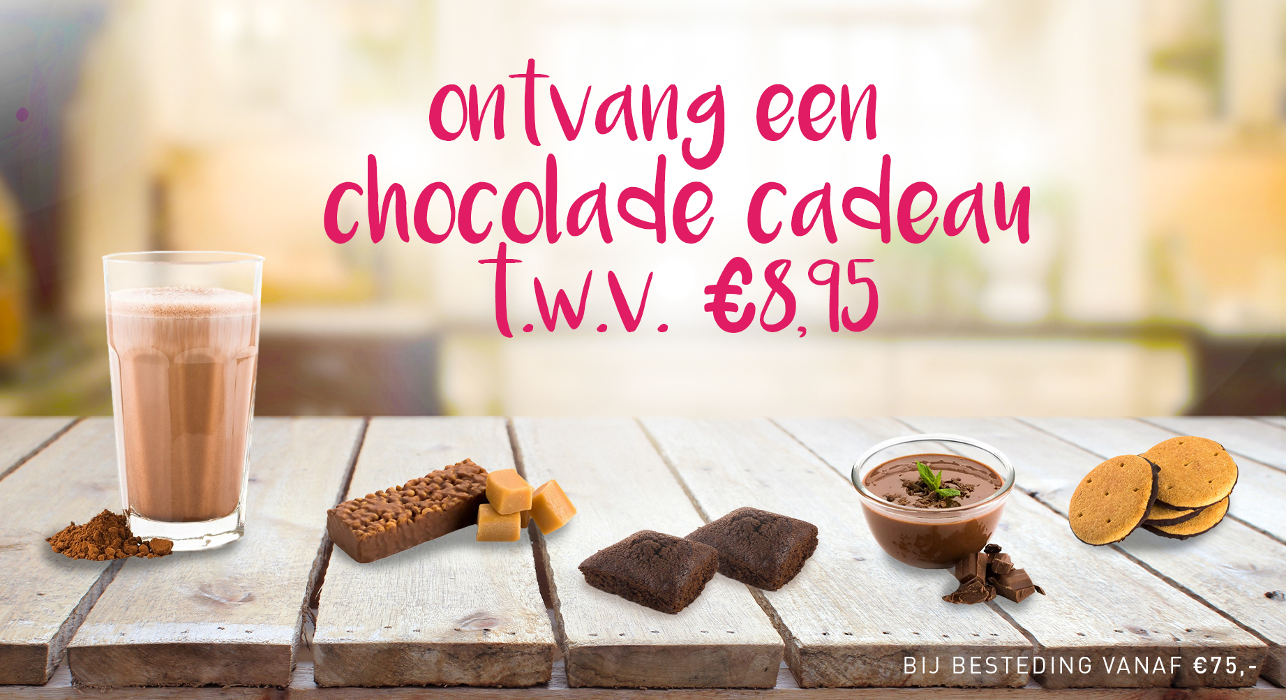 Gratis chocoladecadeau t.w.v. €8,95!